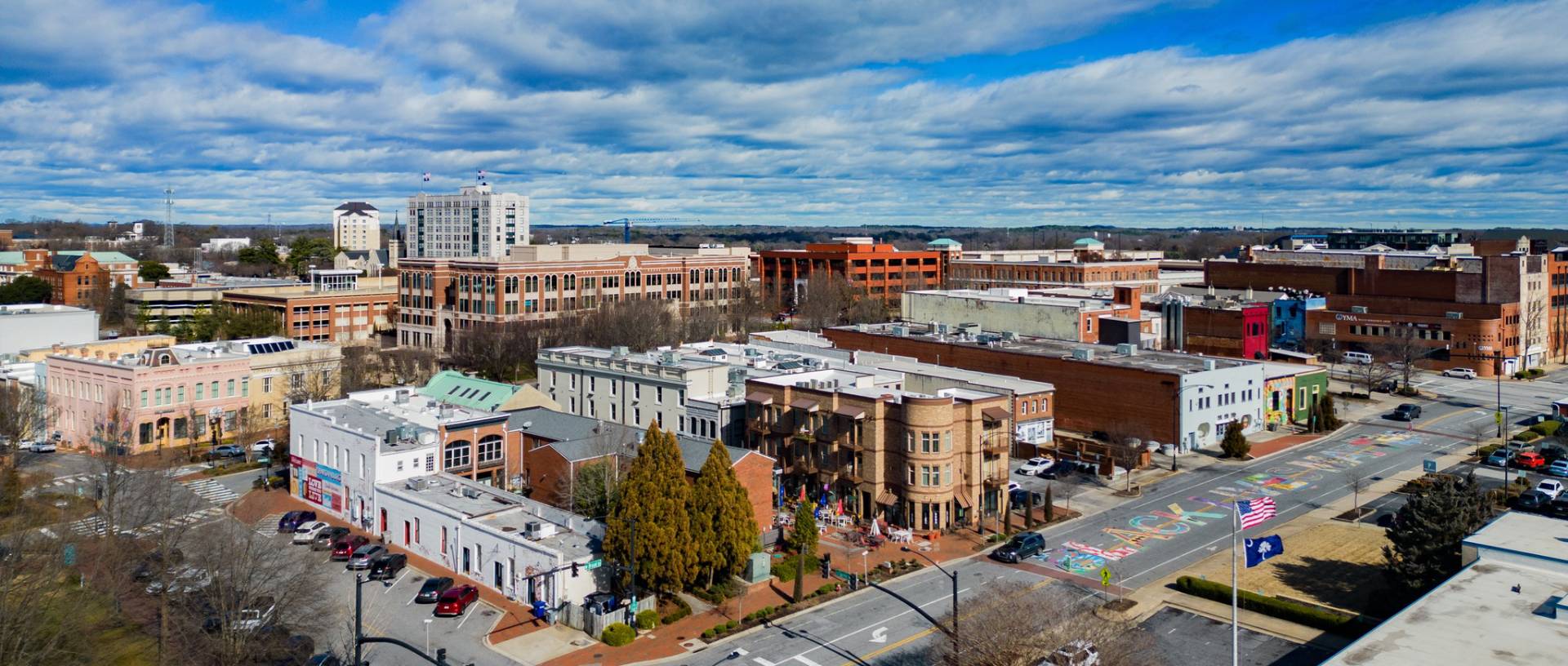 Spartanburg County business district